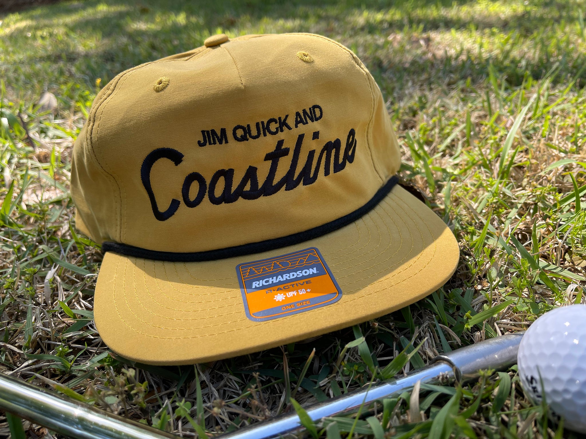 JQ C Vintage Sport Script Golfer Rope Hat